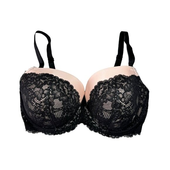 NWOT Victoria’s Secret Pink Black Lace Molded Cups Underwire Bra Sz. 36DDD - Picture 4 of 13